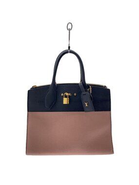 Louis Vuitton Handbag Leather Pink City Steamer